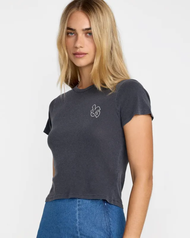 Rvca 413 Tee - Graphite made by RVCA