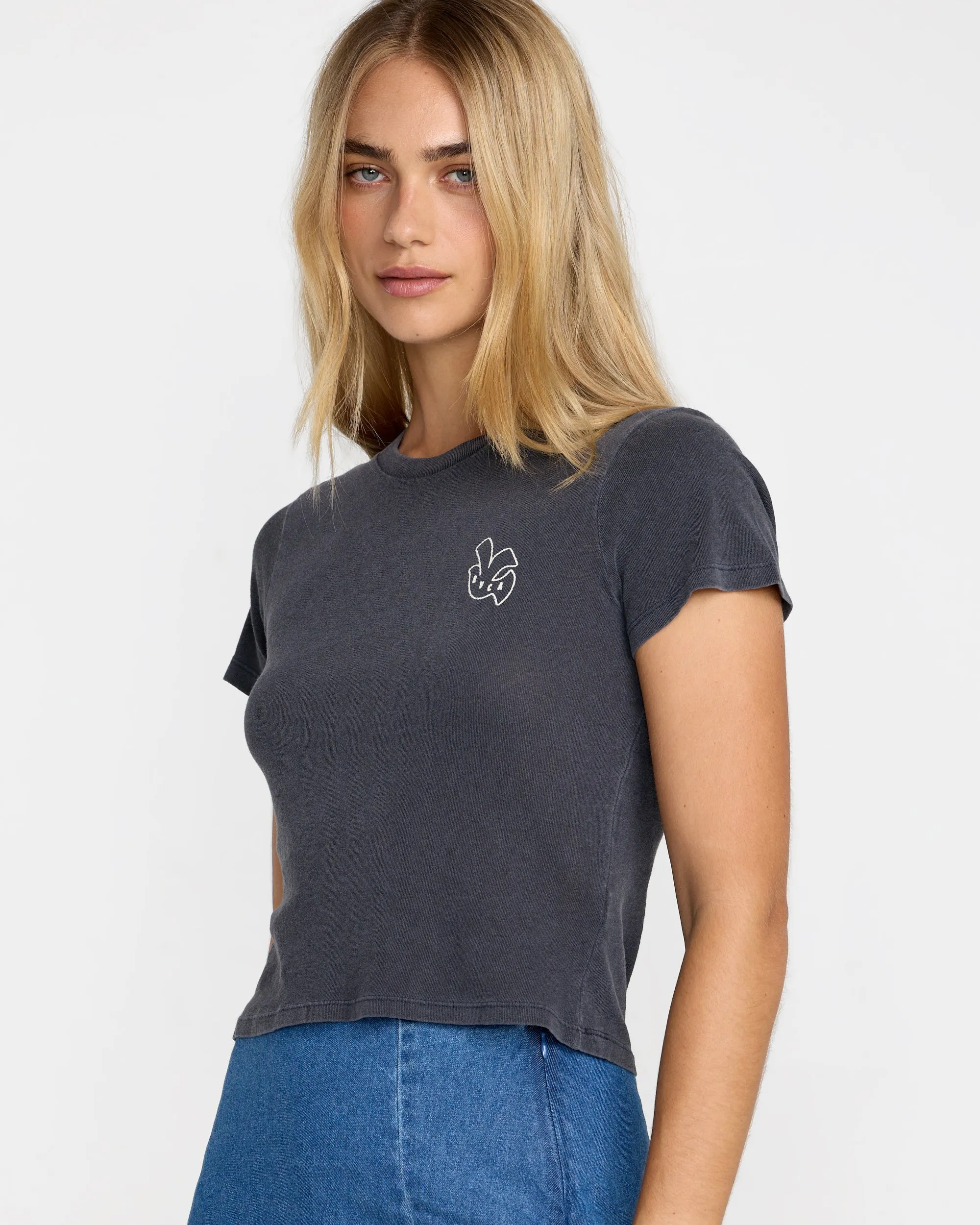 Rvca 413 Tee - Graphite sold by Sun Diego Boardshops