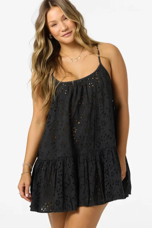 O`Neill Kylee Mini Cover-Up Dress - Black sold by Sun Diego Boardshops