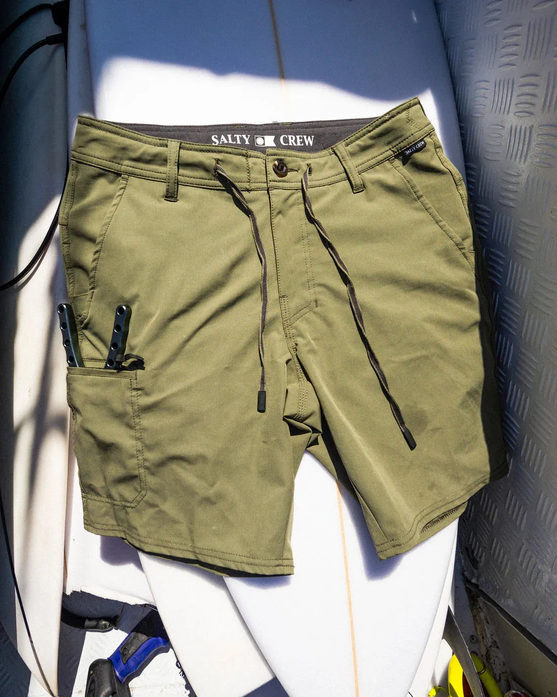 Salty Crew Transom 19" Tech Short - Dusty Olive sold by Sun Diego Boardshops product image thumbnail 5