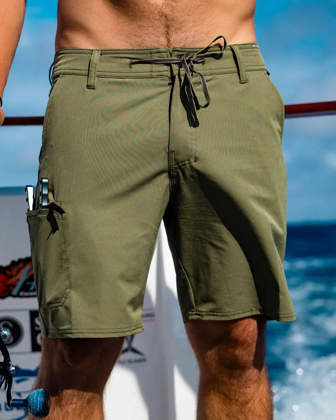 Salty Crew Transom 19" Tech Short - Dusty Olive sold by Sun Diego Boardshops product image thumbnail 3