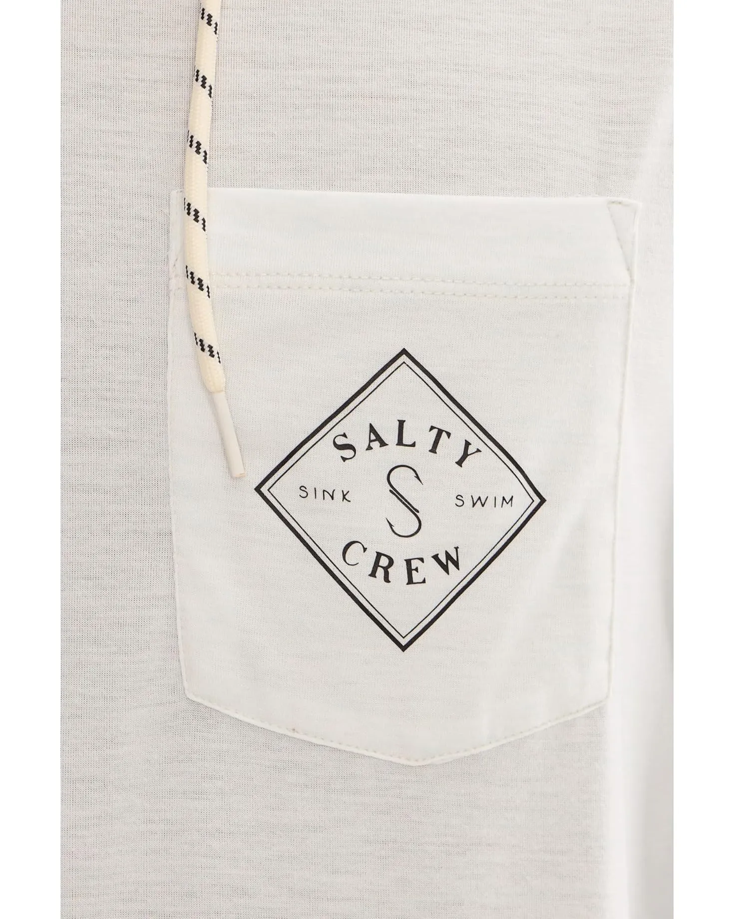 Salty Crew Tippet Pocket Uv Hoodie Sun Shirt - White sold by Sun Diego Boardshops product image thumbnail 4