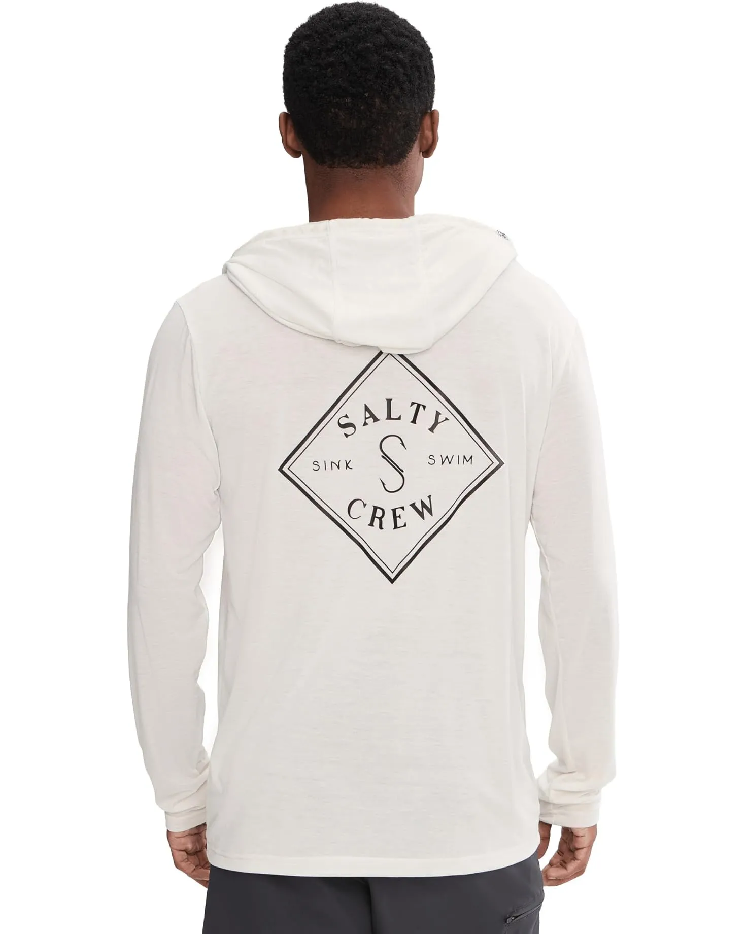 Salty Crew Tippet Pocket Uv Hoodie Sun Shirt - White sold by Sun Diego Boardshops product image thumbnail 3