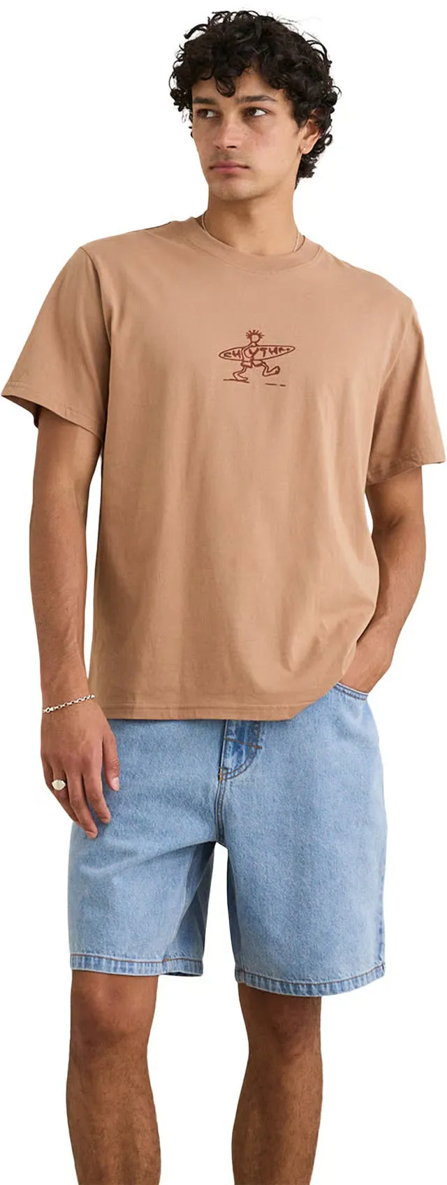 Rhythm Drifter Short Sleeve T-Shirt - Clay sold by Sun Diego Boardshops product image thumbnail 4
