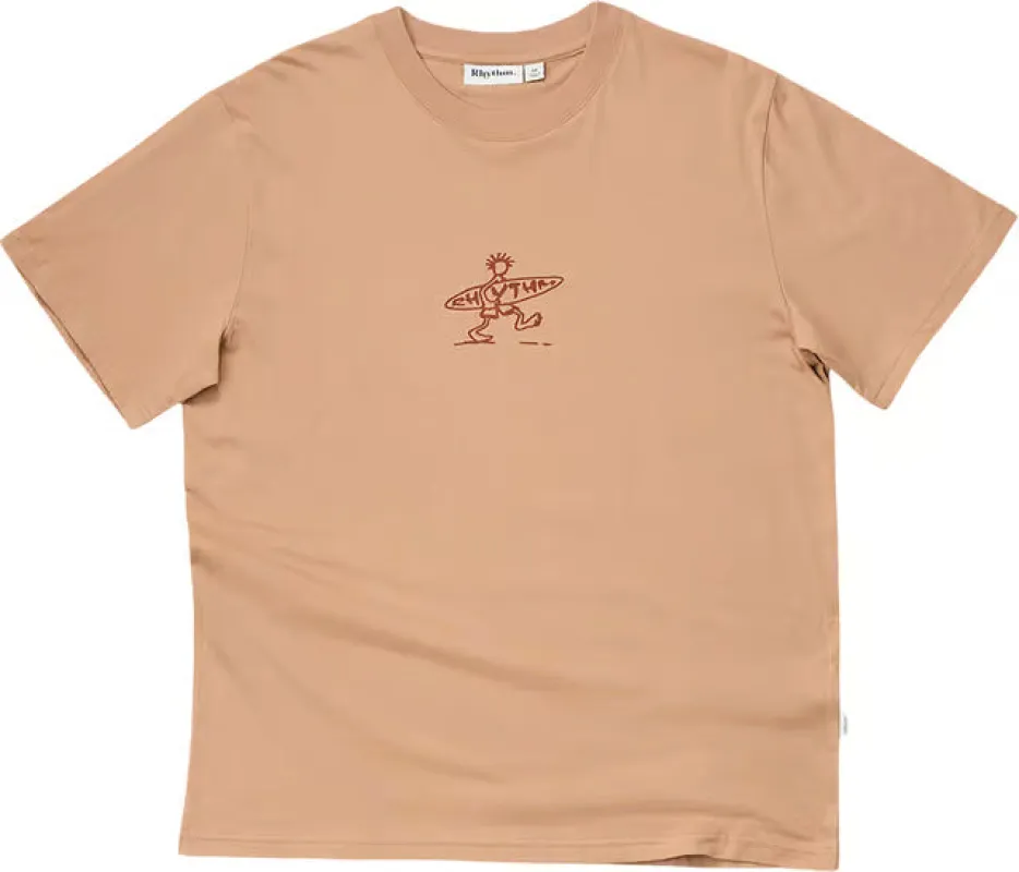 Rhythm Drifter Short Sleeve T-Shirt - Clay made by Rhythm.