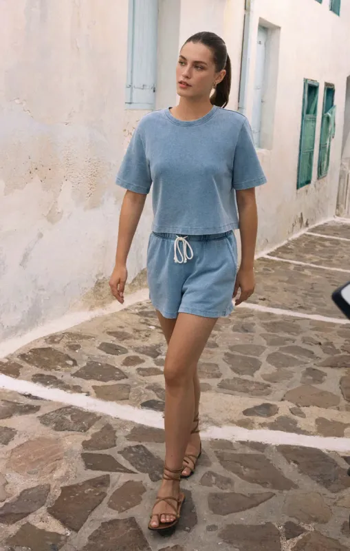 Z-Supply Hunter Knit Denim Short - Ocean Air Indigo sold by Sun Diego Boardshops