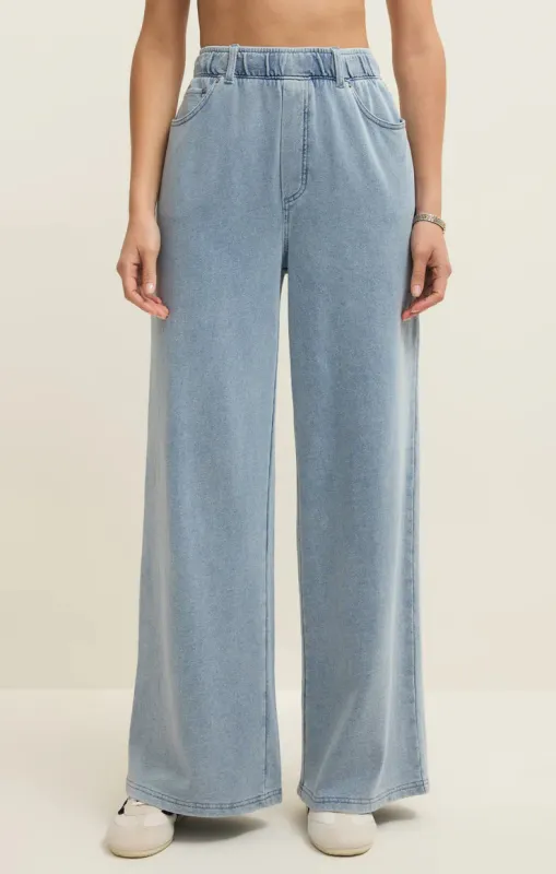 Z-Supply Entourage Knit Denim Pant - Ocean Air Indigo sold by Sun Diego Boardshops