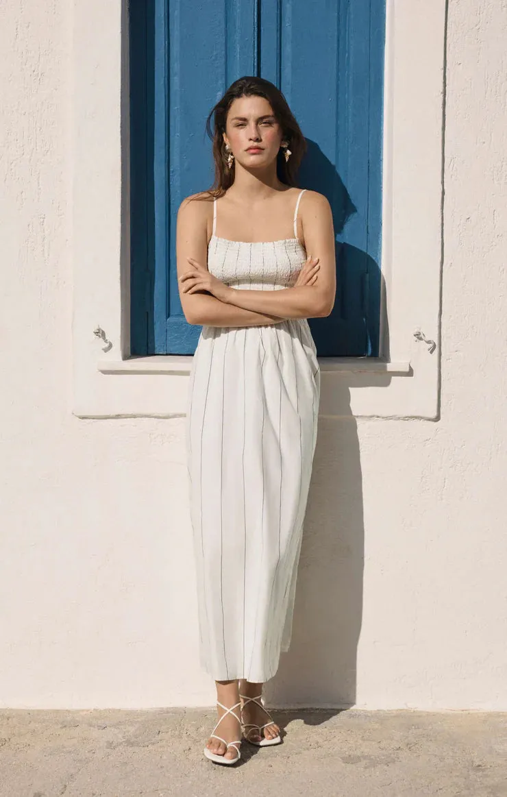Z-Supply Bayside Stripe Maxi Dress - White sold by Sun Diego Boardshops