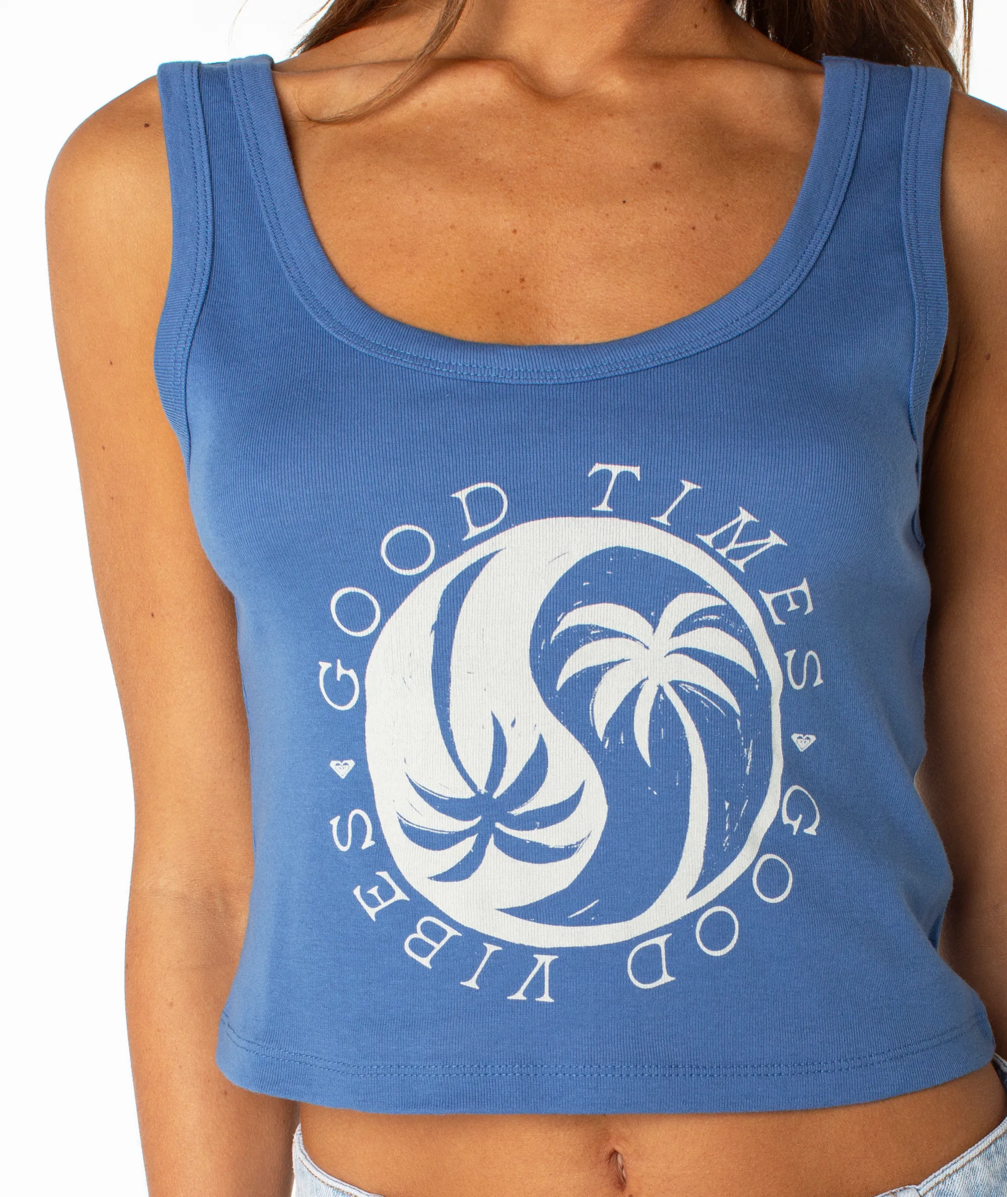 Roxy Yin Yang Palm Top - Blue Horizon sold by Sun Diego Boardshops product image thumbnail 2