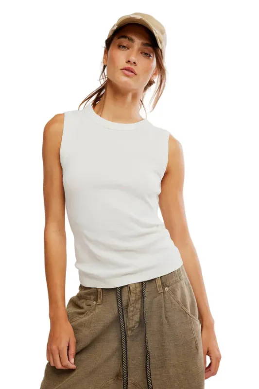 Free People Murphy Tank Top - Whisper White sold by Sun Diego Boardshops