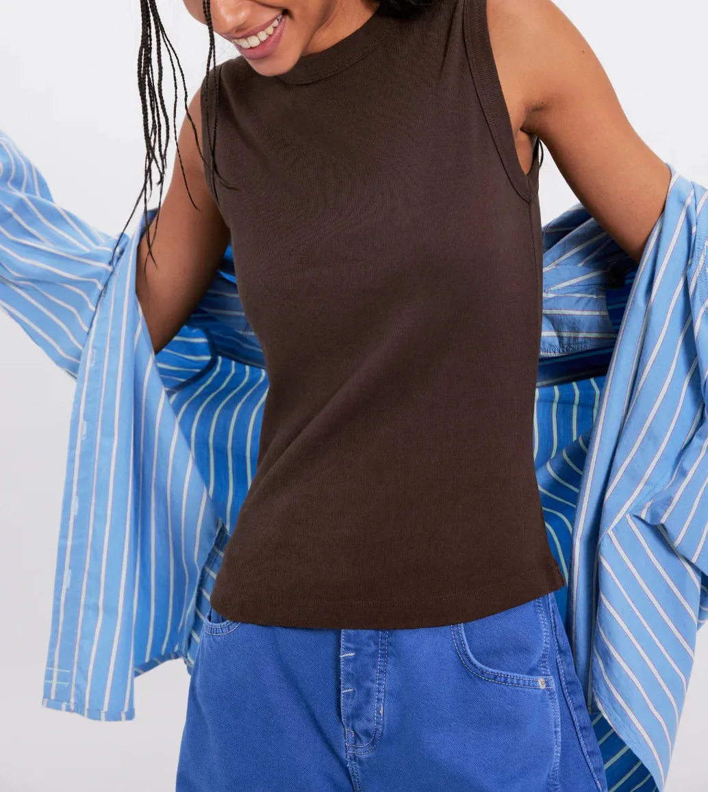 Free People Murphy Tank Top - Chocolatier sold by Sun Diego Boardshops