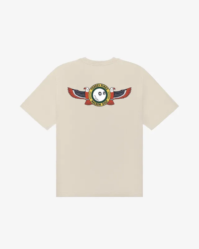 Malbon Torrey Pines Bermuda Eagle Tee - Egret made by Malbon