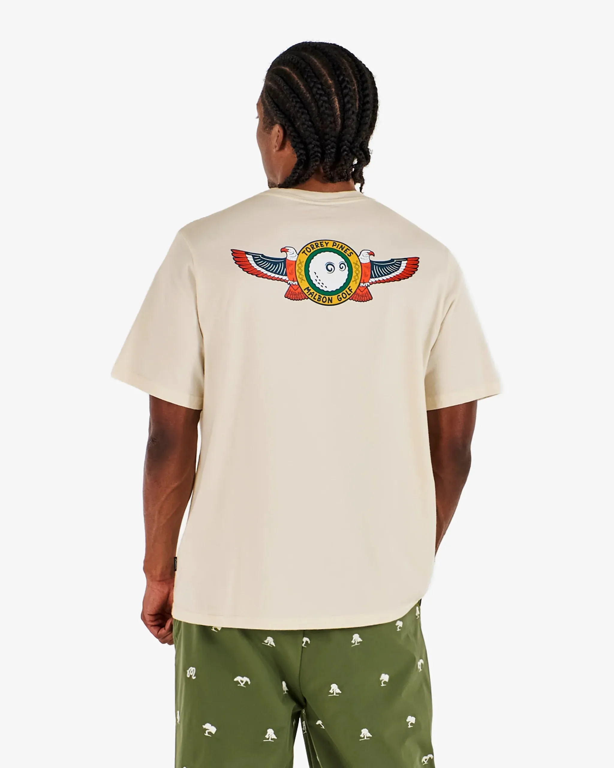 Malbon Torrey Pines Bermuda Eagle Tee - Egret sold by Sun Diego Boardshops product image thumbnail 3