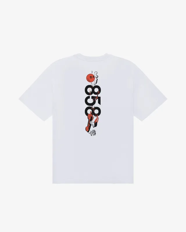 Malbon Torrey Pines Bermuda 858 Tee - White made by Malbon