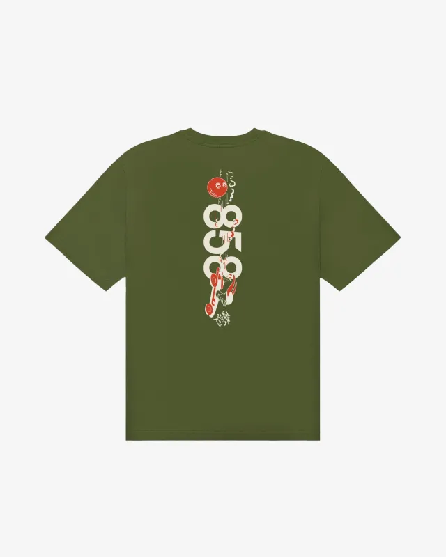 Malbon Torrey Pines Bermuda 858 Tee - Moss made by Malbon