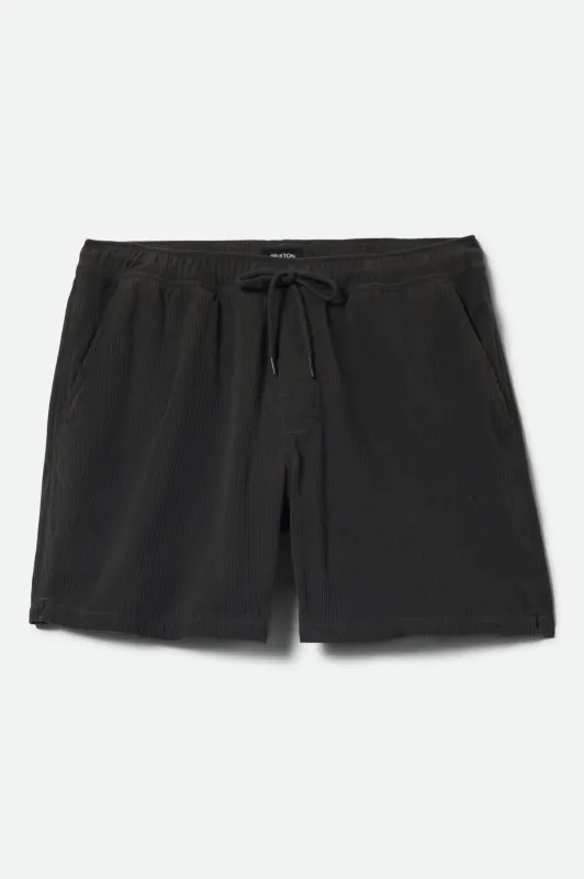 Brixton Everyday Corduroy Short - Vintage Black sold by Sun Diego Boardshops
