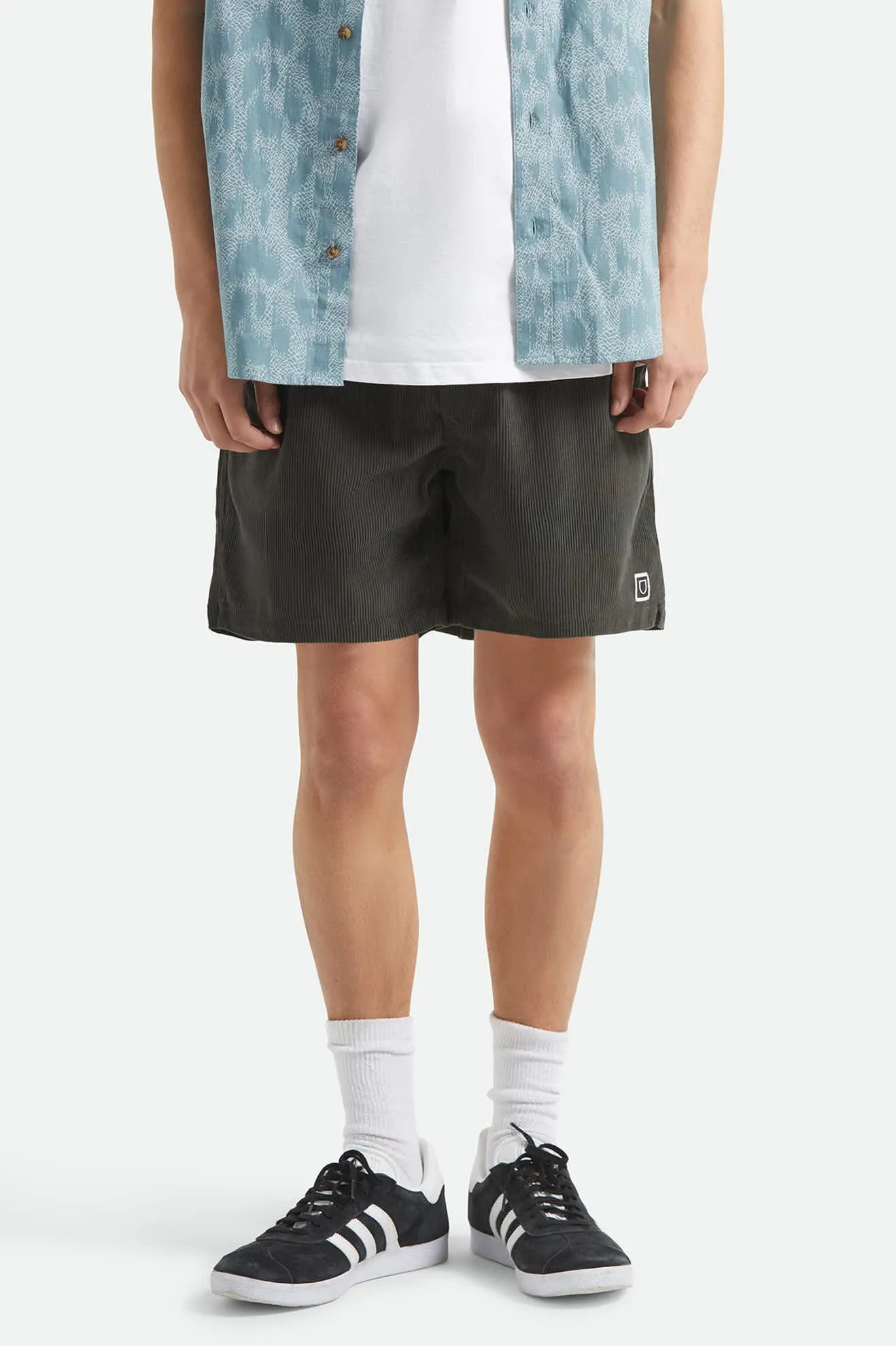 Brixton Everyday Corduroy Short - Vintage Black sold by Sun Diego Boardshops product image thumbnail 2