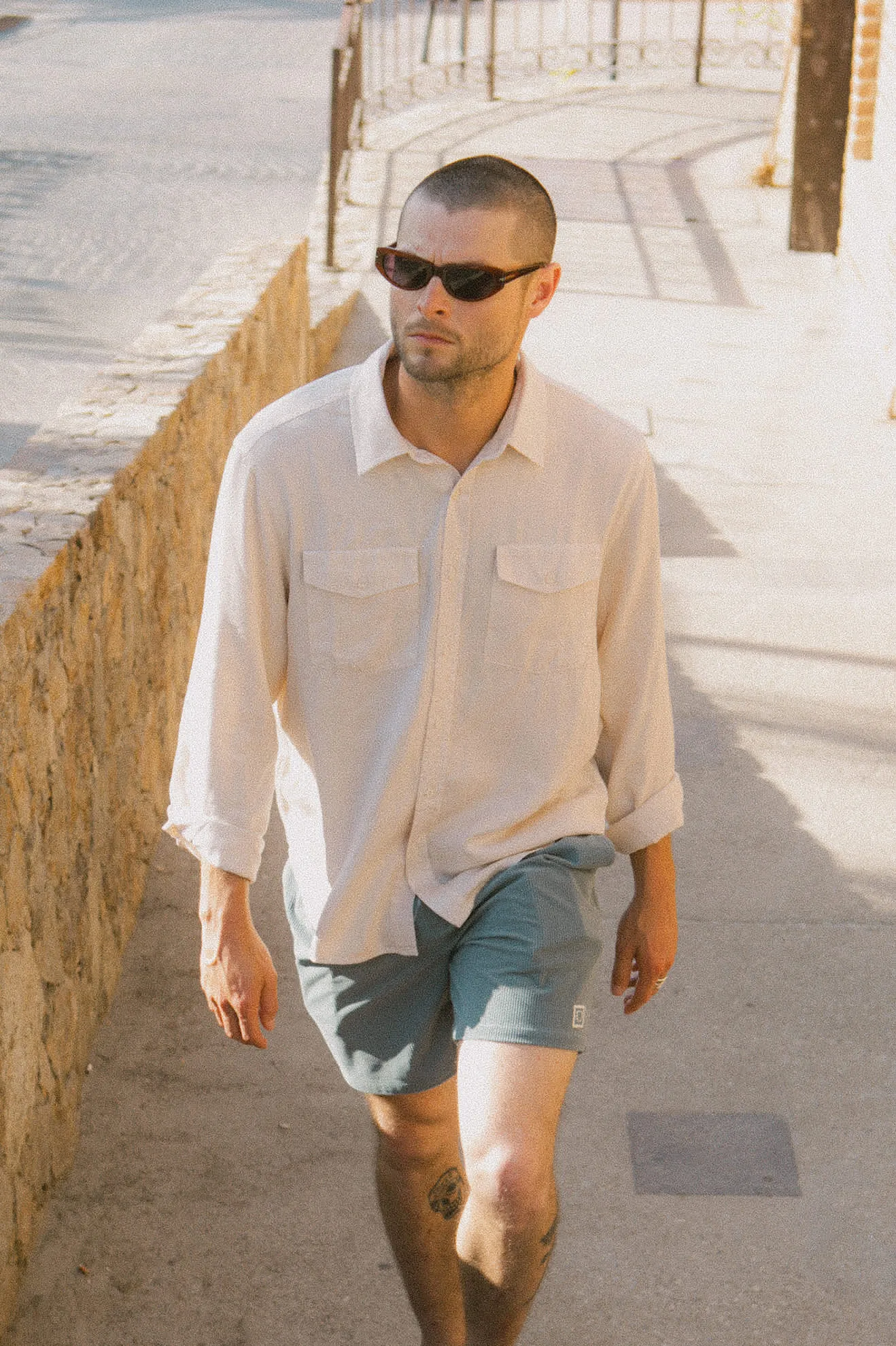 Brixton Cool Comfort Wayne Shirt - White Cap sold by Sun Diego Boardshops product image thumbnail 4