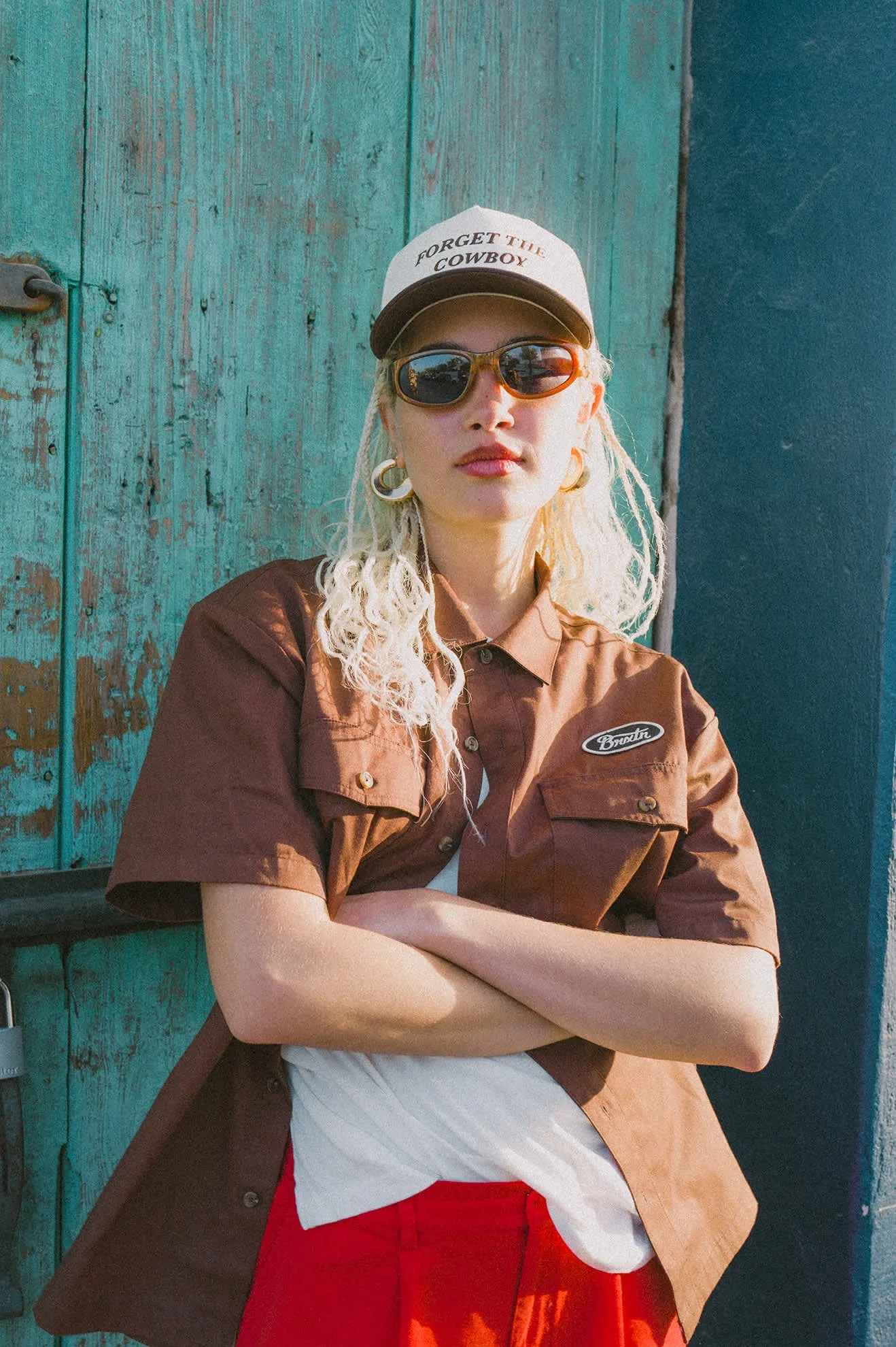 Brixton Forget The Cowboy Netplus Snapback - Chocolate/Off White sold by Sun Diego Boardshops product image thumbnail 3