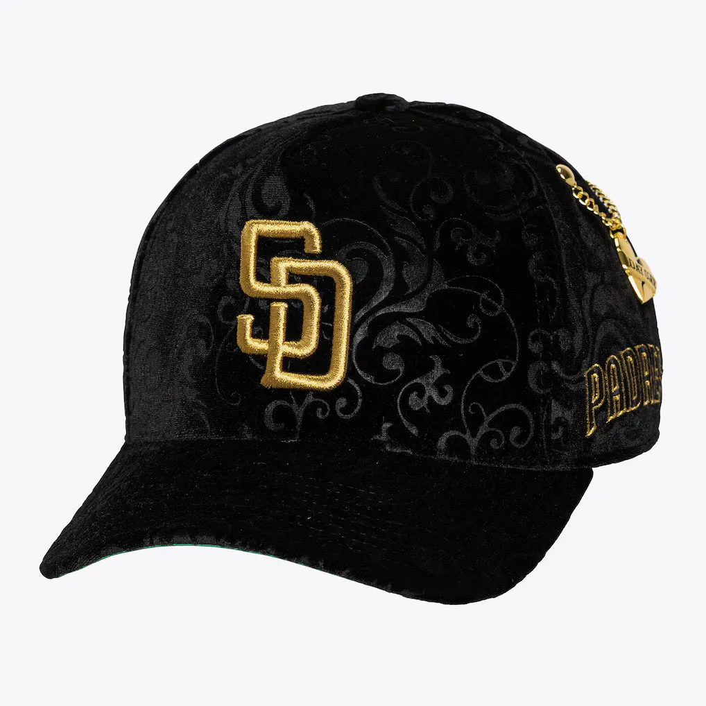 Mitchell & Ness San Diego Padres All In Pro Pinch Snapback Hat - Black sold by Sun Diego Boardshops