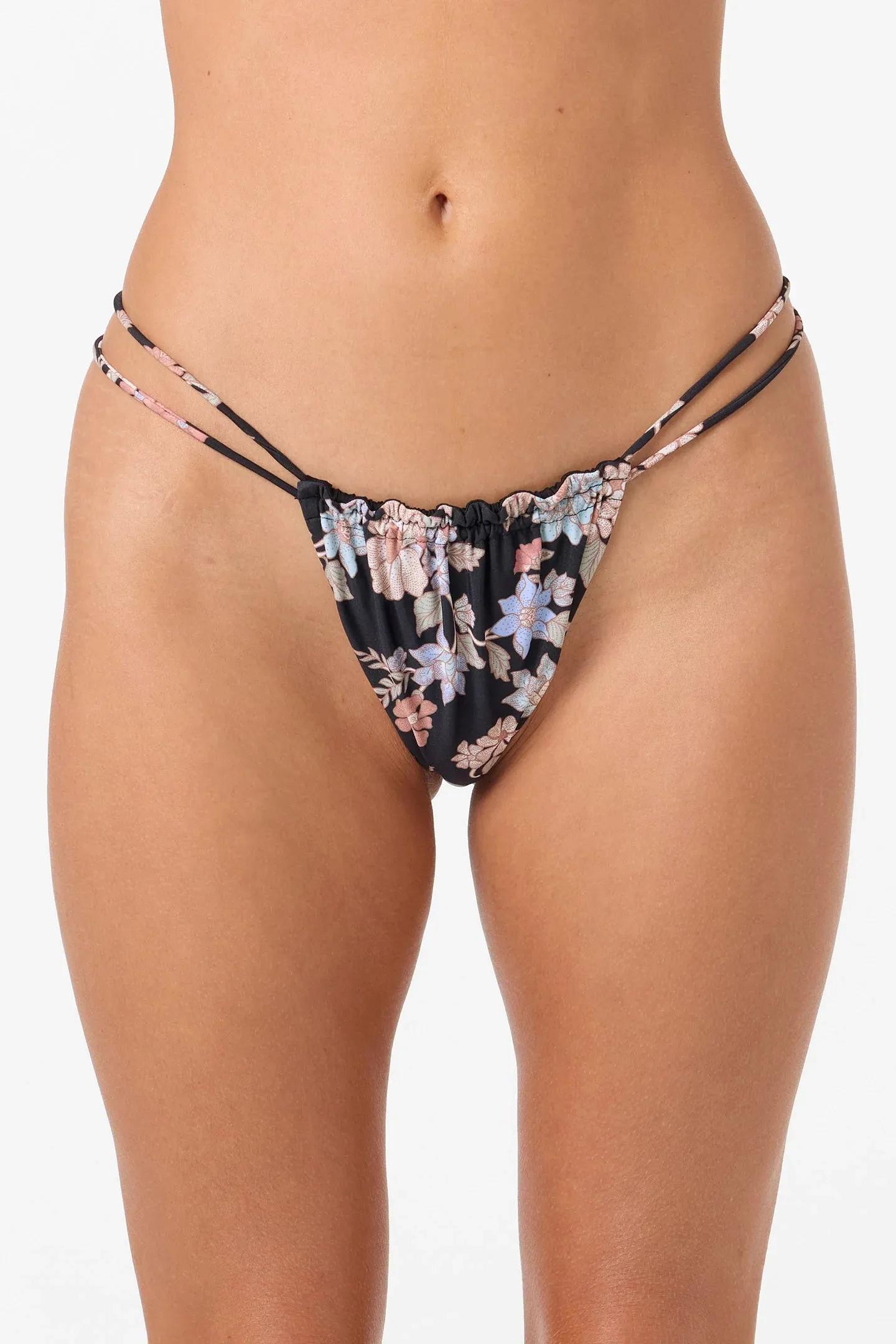 O`Neill Bali Floral Palos Verdes Skimpy Bottoms - Black sold by Sun Diego Boardshops product image thumbnail 3