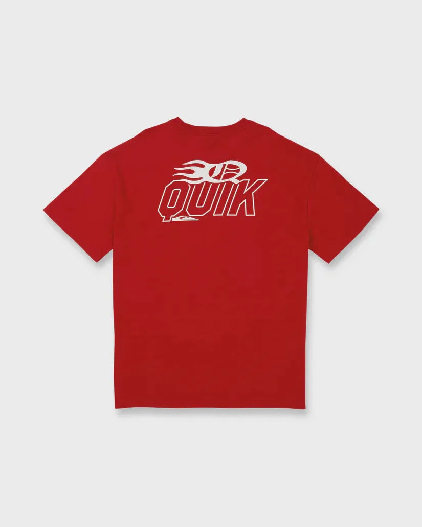 Quiksilver Stacked Mercury Oversized Heavyweight Short Sleeve T-Shirt - Salsa Rzm0 sold by Sun Diego Boardshops product image thumbnail 4