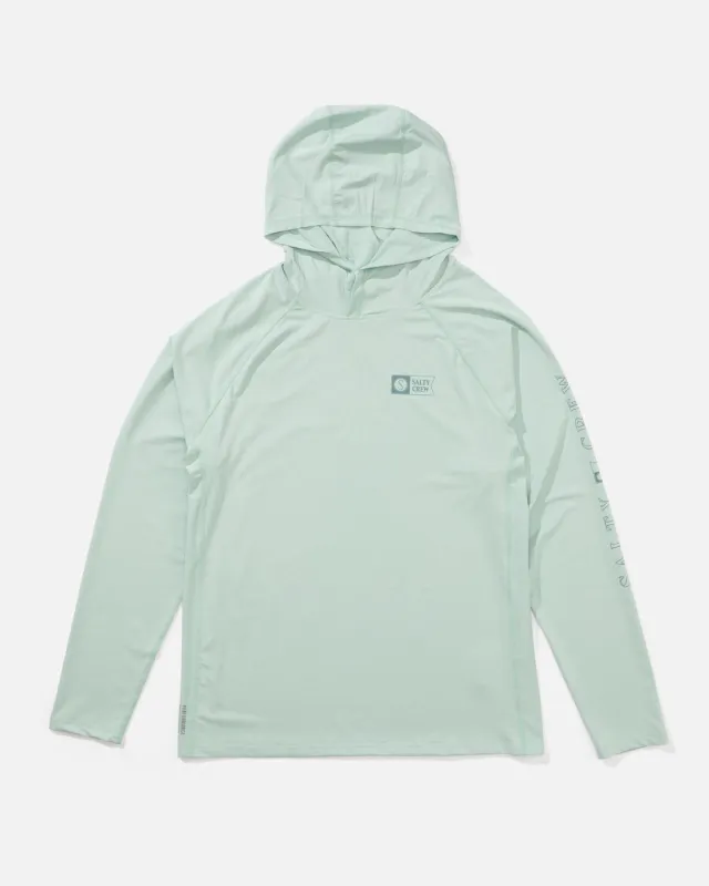 Salty Crew Apex Perforated Sunshirt Hoodie - Marine sold by Sun Diego Boardshops