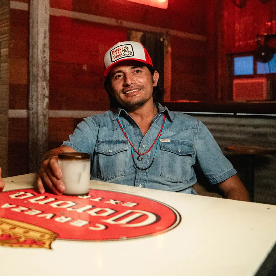 Sendero Cowboy Pro Shop Hat - White/Red sold by Sun Diego Boardshops product image thumbnail 2