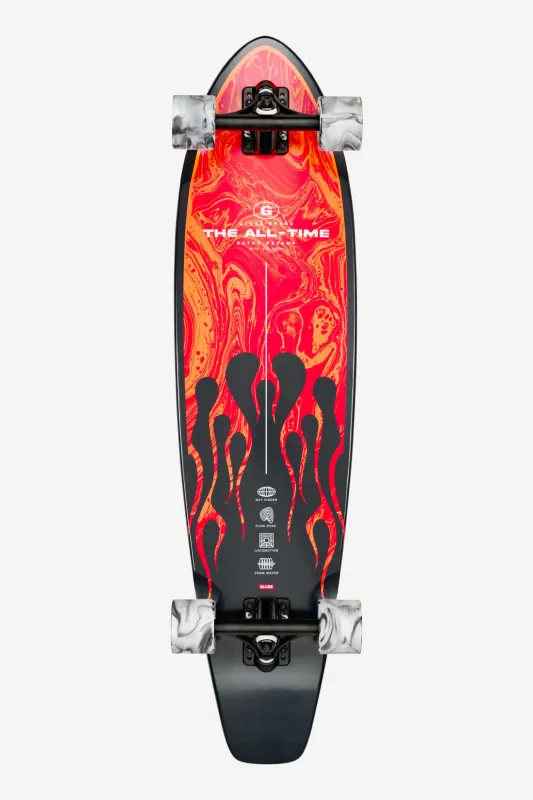 Globe The All-Time 35" Longboard - RED FLAMES made by Globe