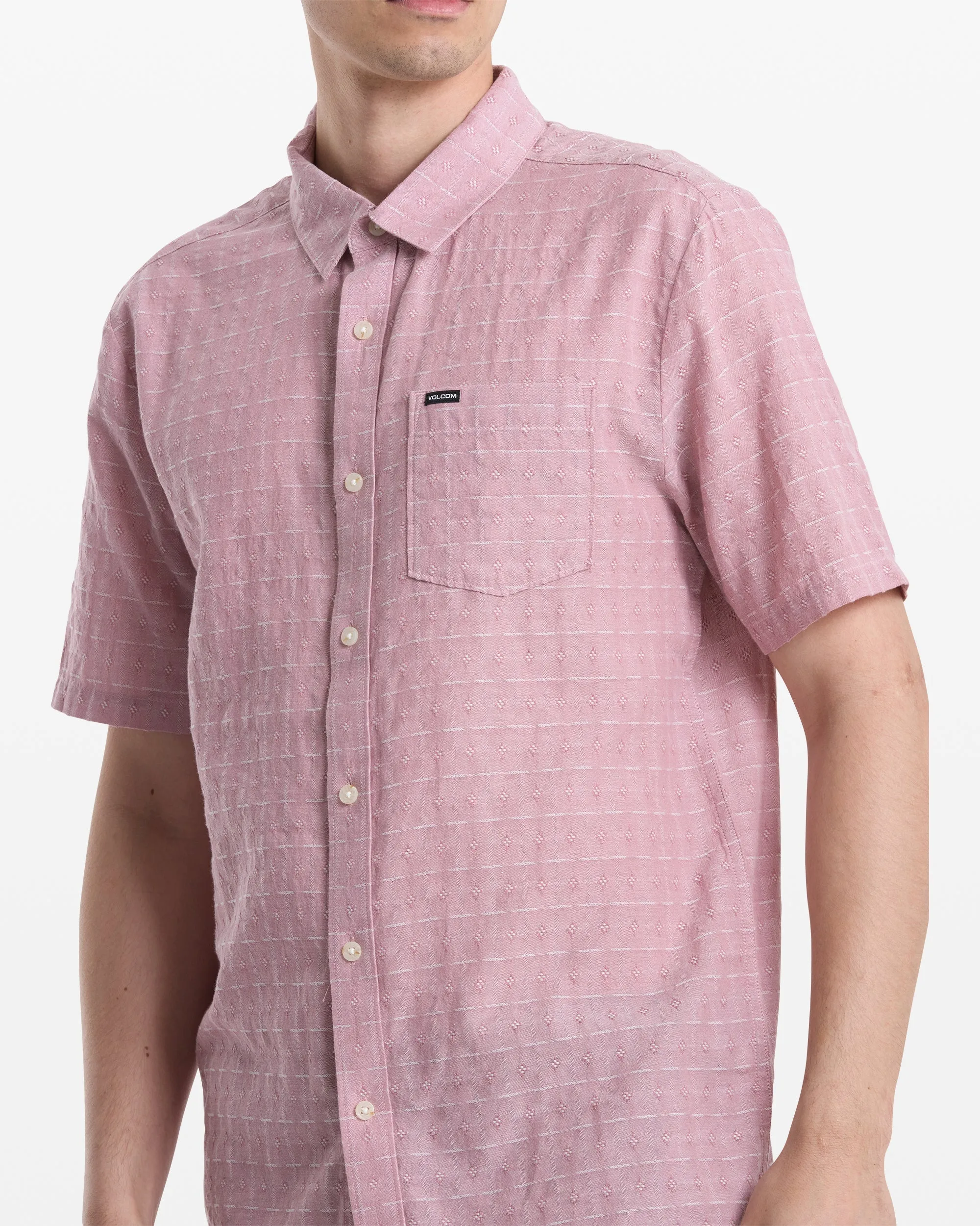 Volcom Bankstone II Short Sleeve Shirt - Stone Rose sold by Sun Diego Boardshops product image thumbnail 3