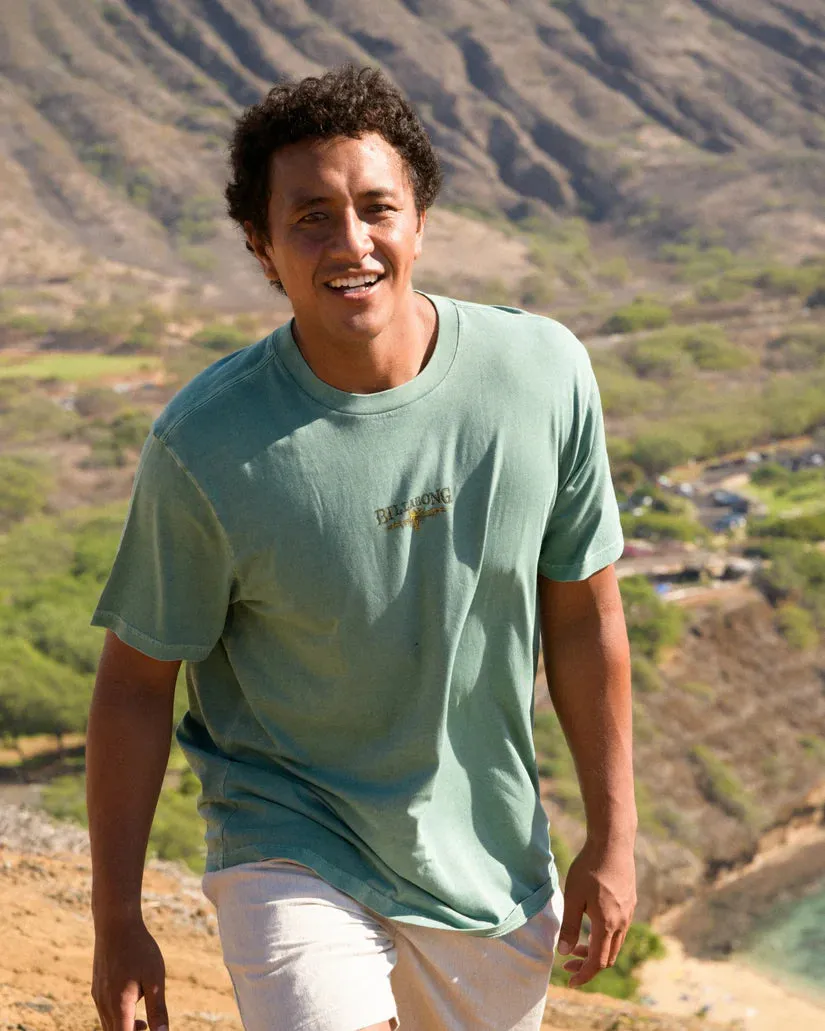 Billabong Pure Intentions Wave Washed Premium Short Sleeve T-Shirt - Seagreen sold by Sun Diego Boardshops product image thumbnail 2