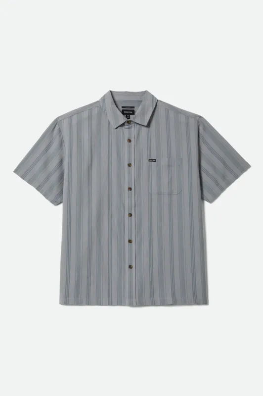 Brixton Cru Striped Dobby Shirt - Trooper sold by Sun Diego Boardshops