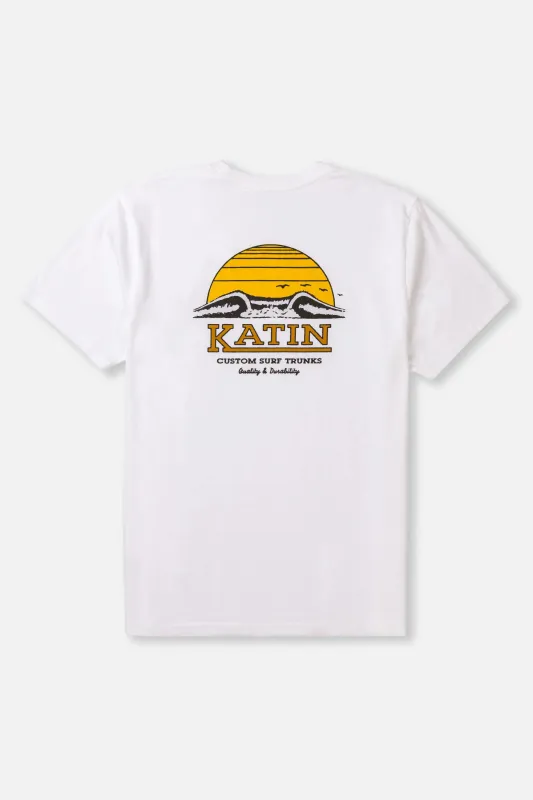 Katin Krui Tee - White made by Sun Diego Boardshops