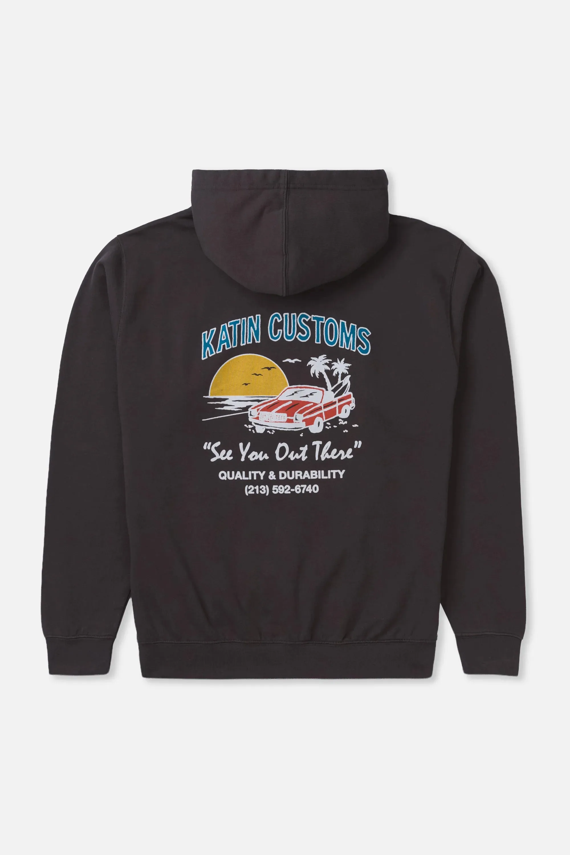 Katin Alamitos Hood - Black Wash sold by Sun Diego Boardshops