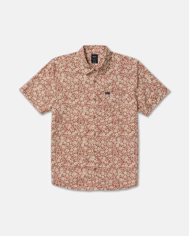 RVCA Botanical Short Sleeve Shirt - Rawhide made by RVCA