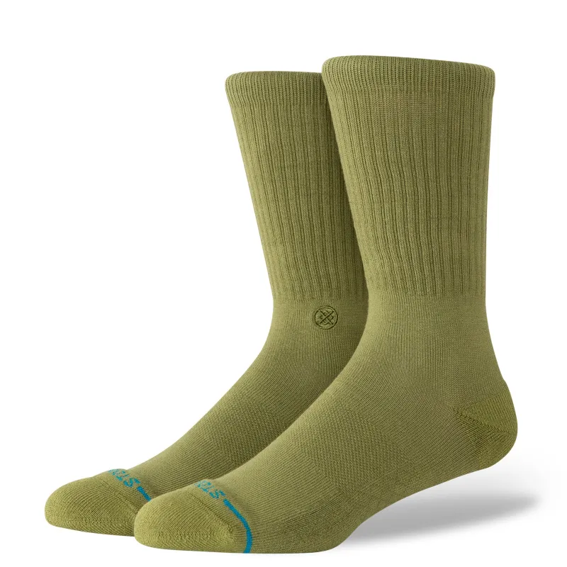 Stance Icon Socks - Olive sold by Sun Diego Boardshops