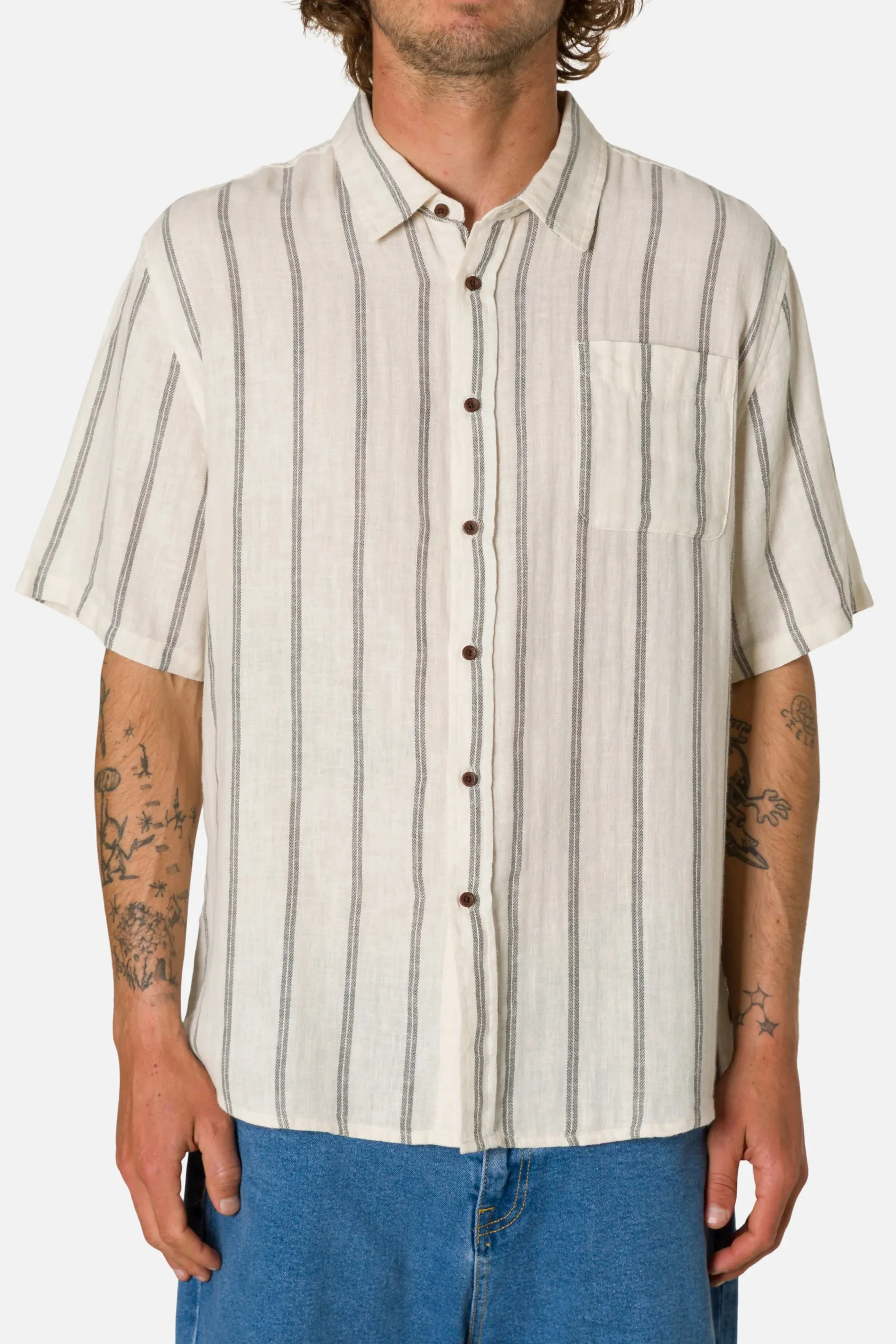 Katin Alan Shirt Vertical Stripe - Gunmetal sold by Sun Diego Boardshops product image thumbnail 2