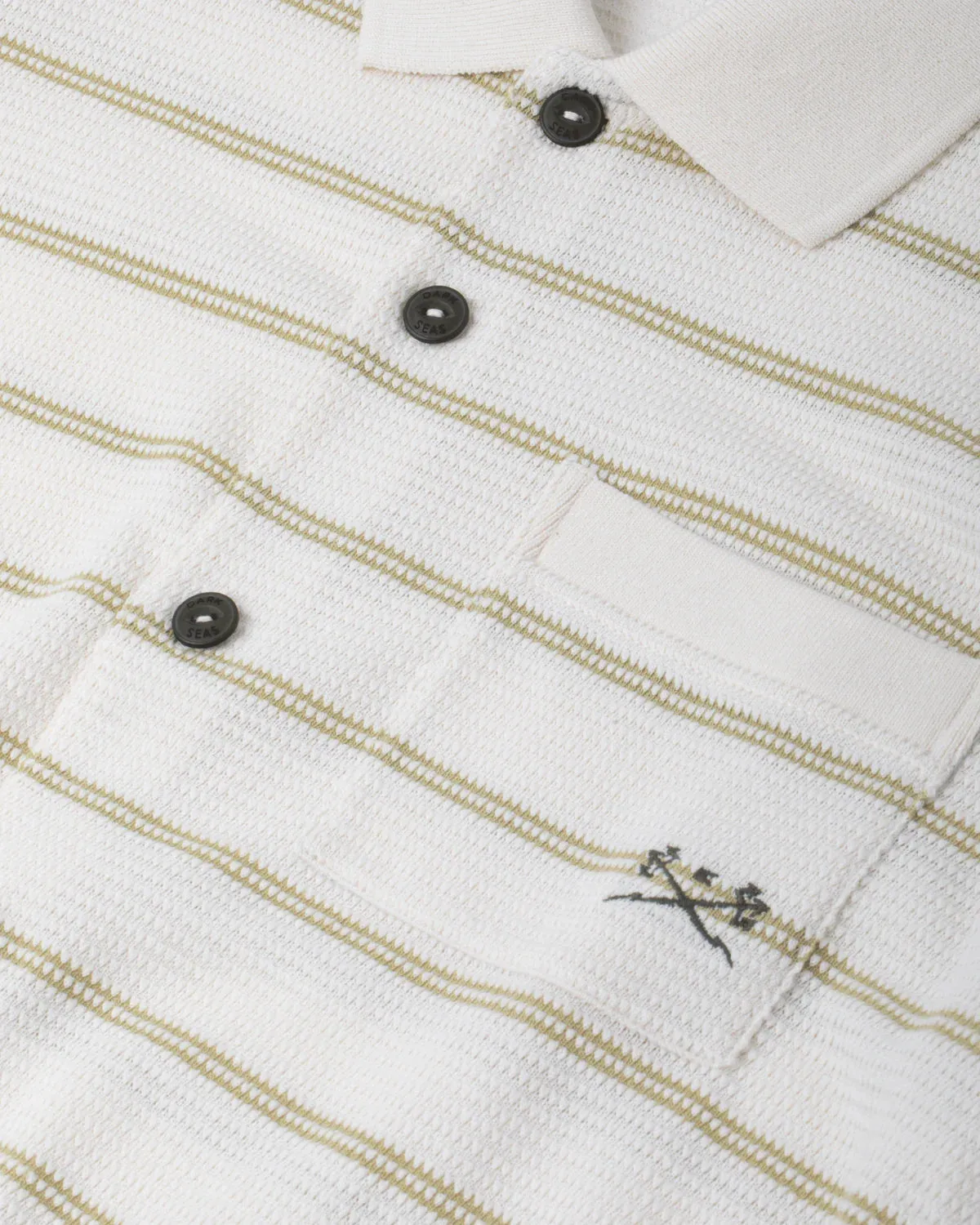 Dark Seas Shayne Polo - Off White sold by Sun Diego Boardshops product image thumbnail 3