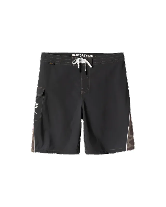 Dark Seas Time Warp Boardshort - Black Camo made by Sun Diego Boardshops