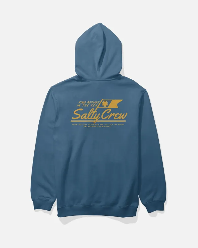Salty Crew Men's Original Fleece Hoodie - Cast Blue made by Salty Crew