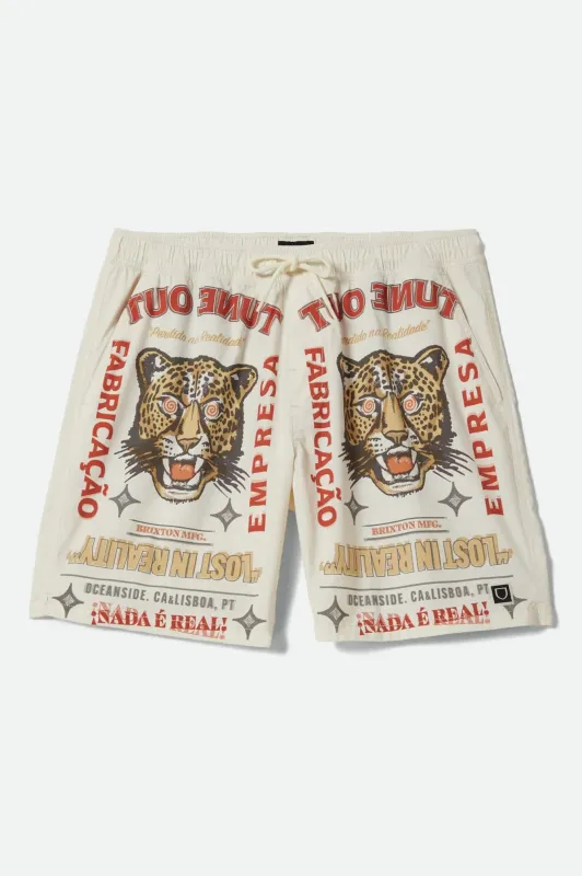 Brixton Men's Everyday Stretch Hybrid Short 7" - Lost In Reality made by Brixton
