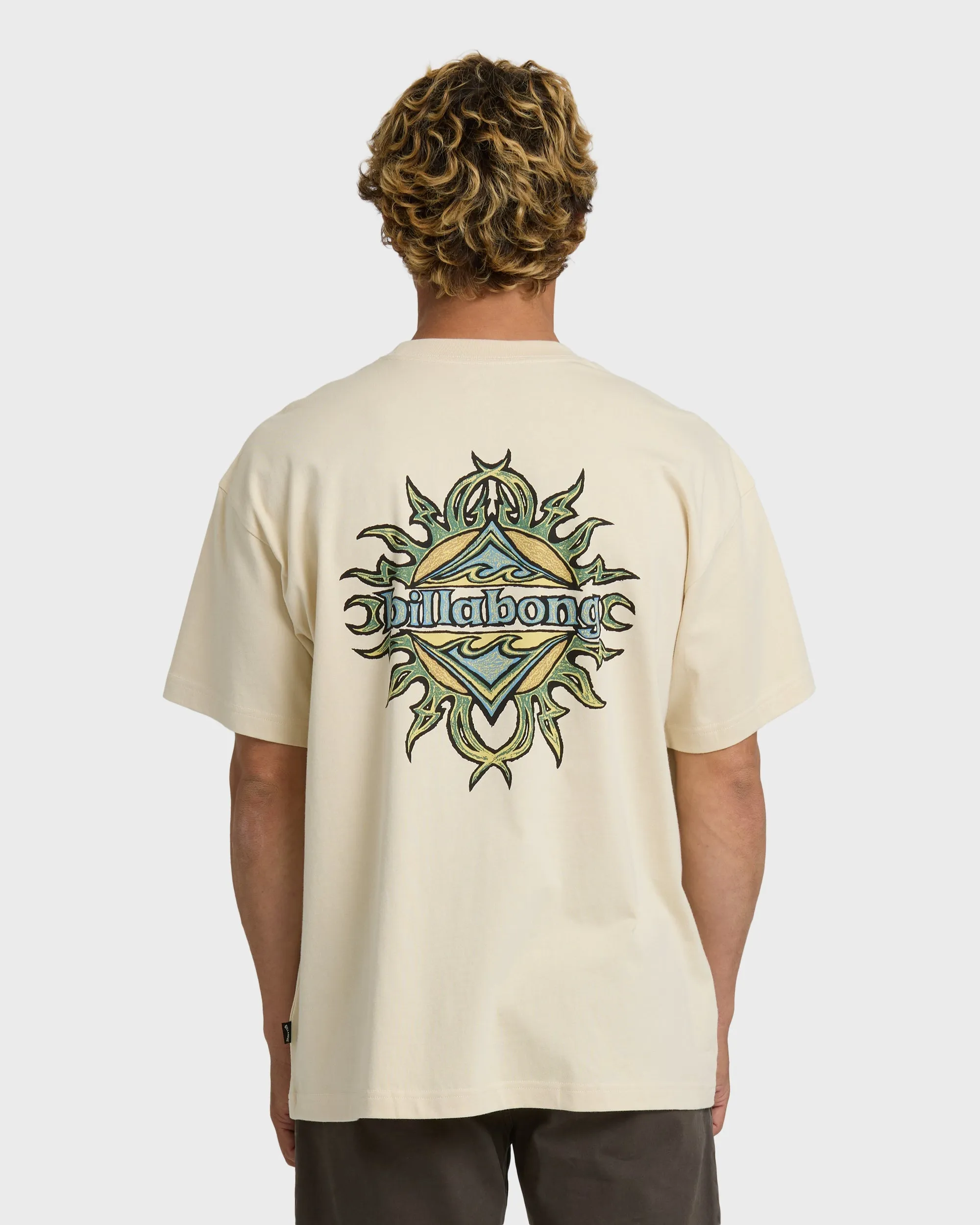 Billabong Men's Solar Flare OG T-Shirt - Oatmeal sold by Sun Diego Boardshops product image thumbnail 2