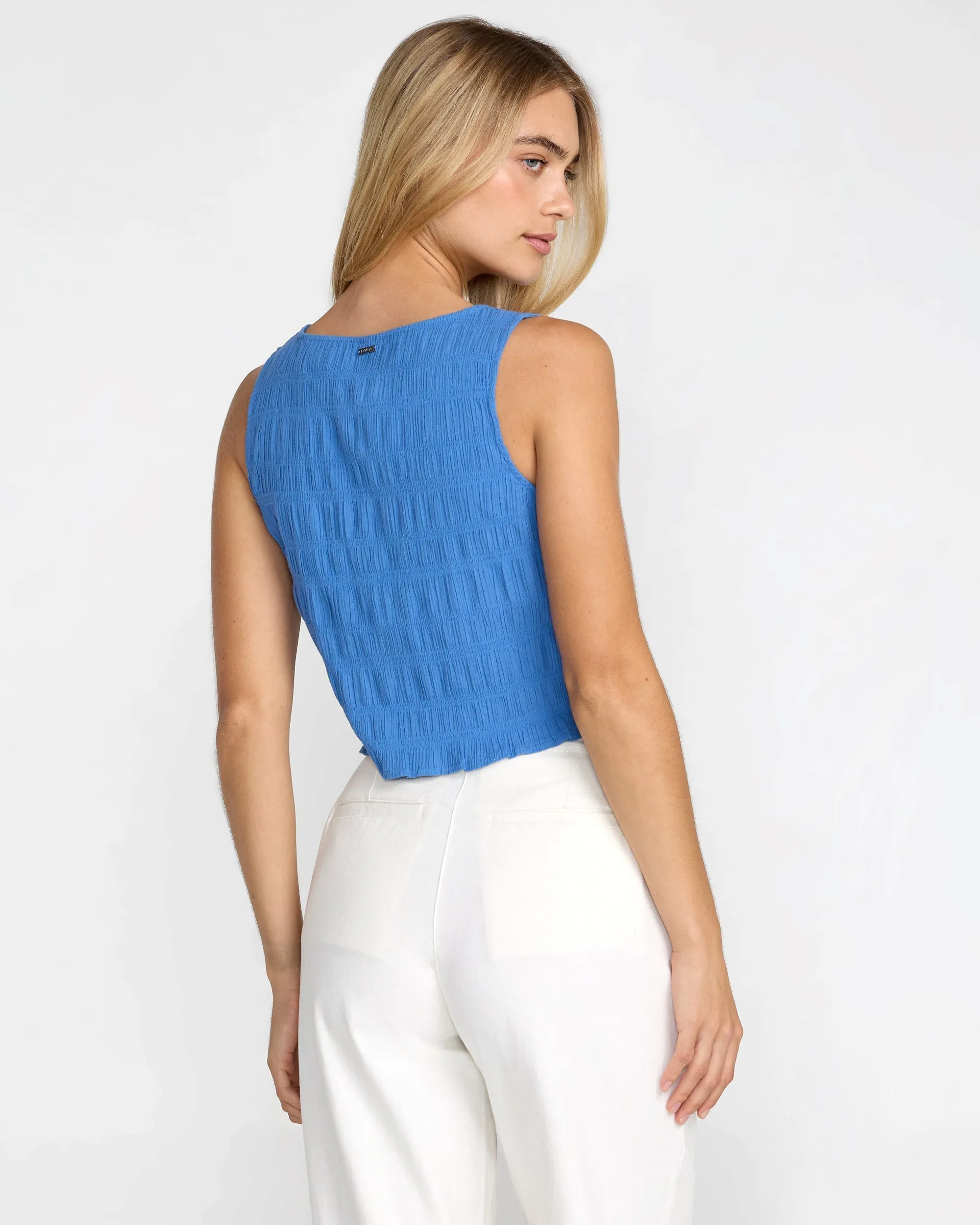 RVCA Women's Scrunch Top - Blue Relic sold by Sun Diego Boardshops product image thumbnail 3