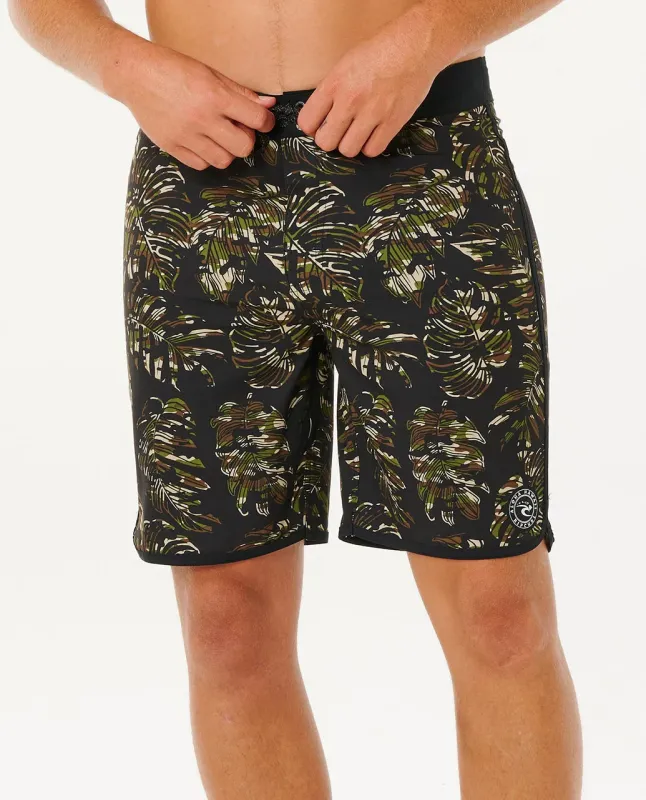 Rip Curl Men's Mirage Hawaii Leaf 19" Boardshort - Black made by Ripcurl