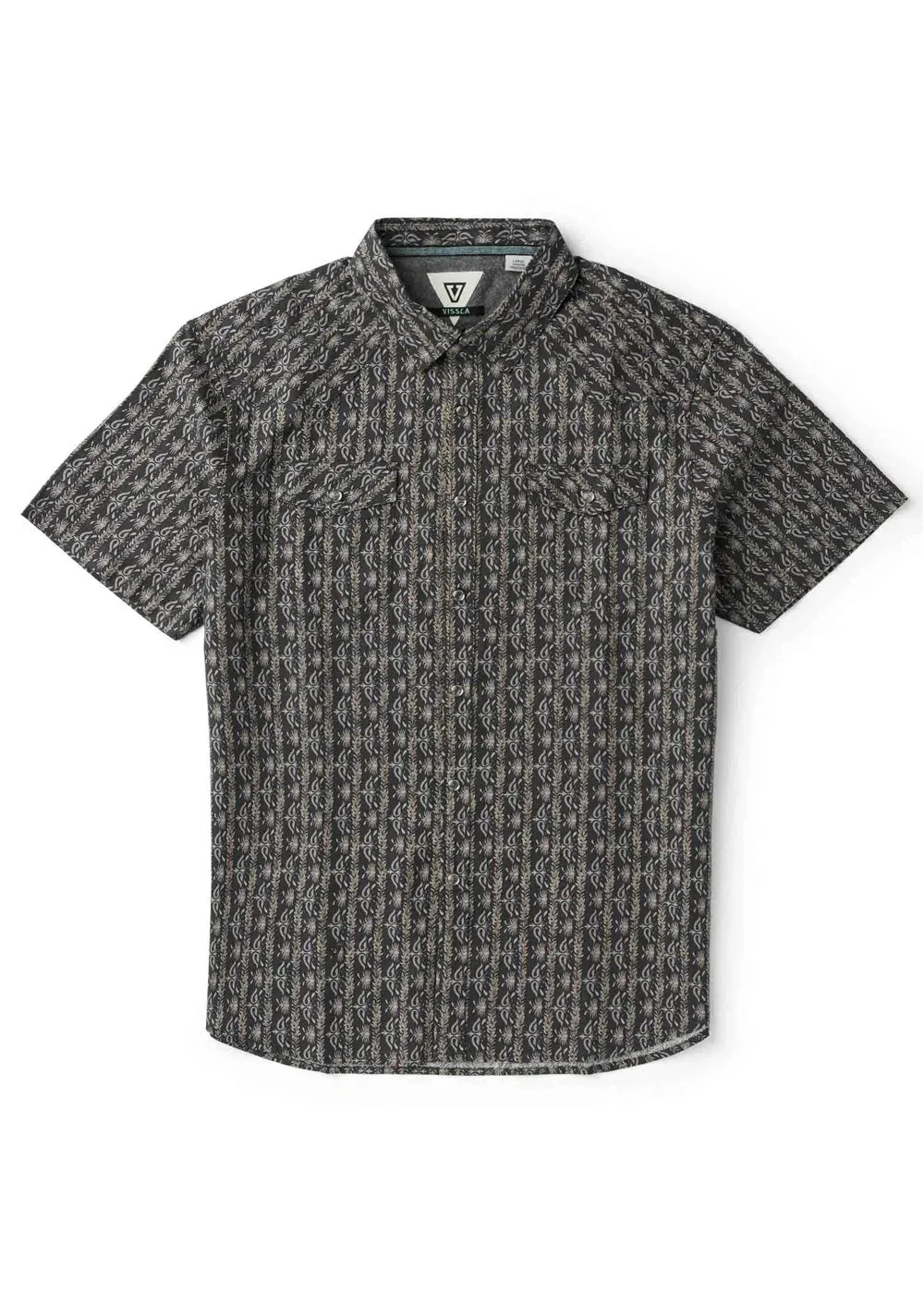 Vissla Men's Out West Short Sleeve Shirt - Phantom sold by Sun Diego Boardshops