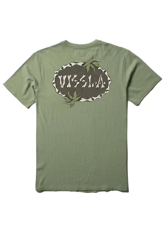 Vissla Men's Bone Cove SS Heavyweight Tee - Sage made by VISSLA
