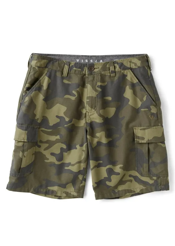Vissla Men's County Cargo Twill 21" Walkshort - Camo made by VISSLA