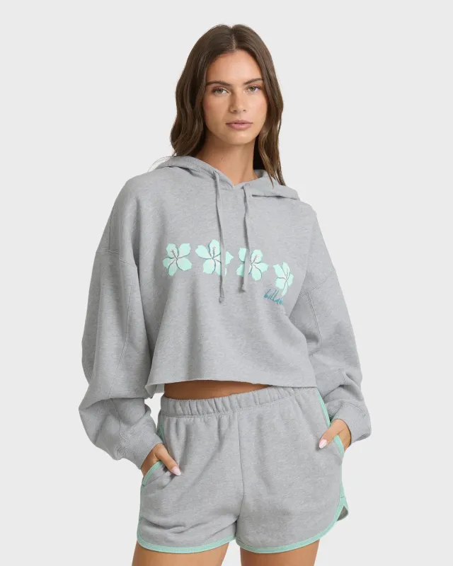 Billabong Women's Palmer Hood Pullover Hoodie - Heather Gray made by Billabong