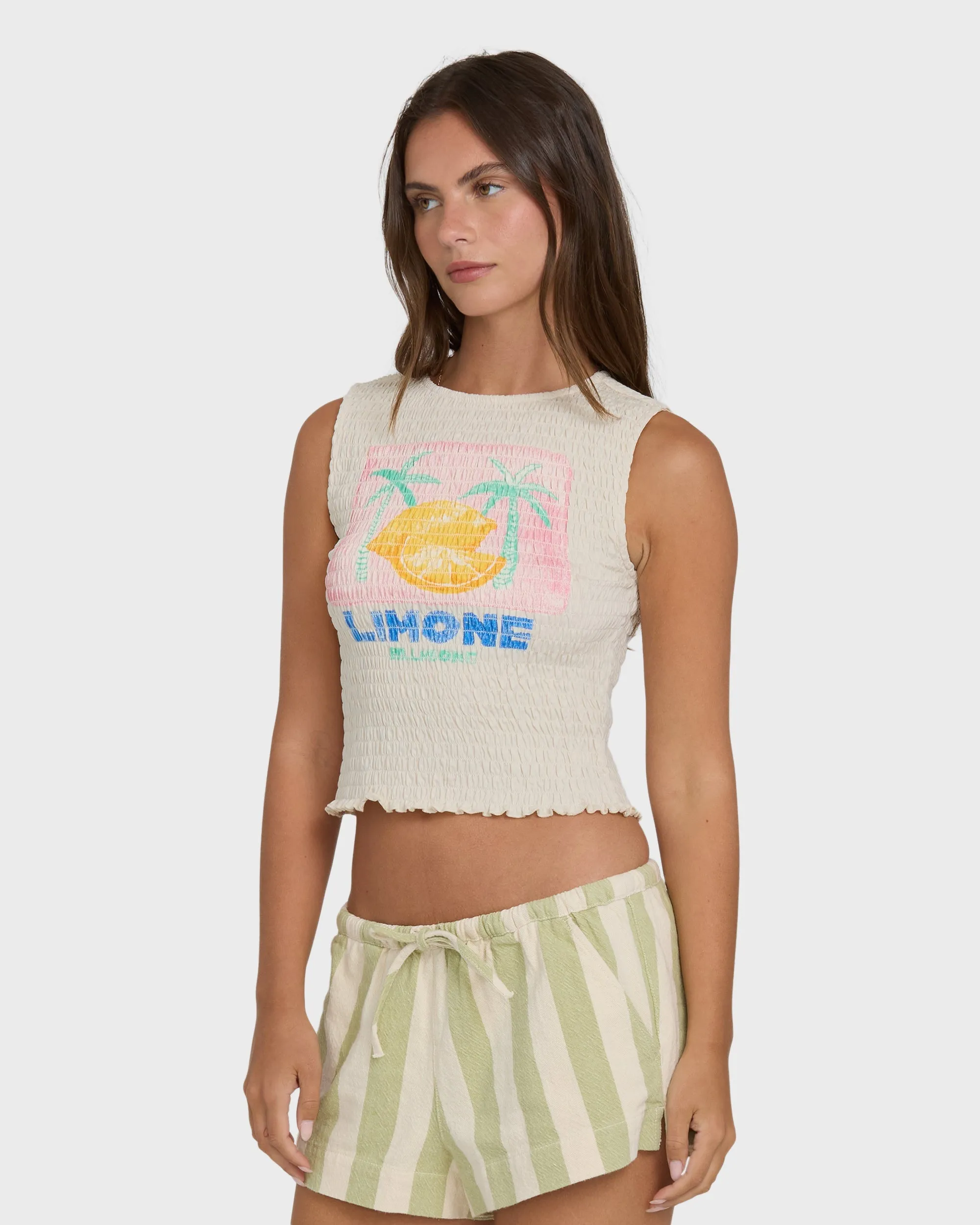 Billabong Women's Club Beach Tank Top - White Cap sold by Sun Diego Boardshops product image thumbnail 3