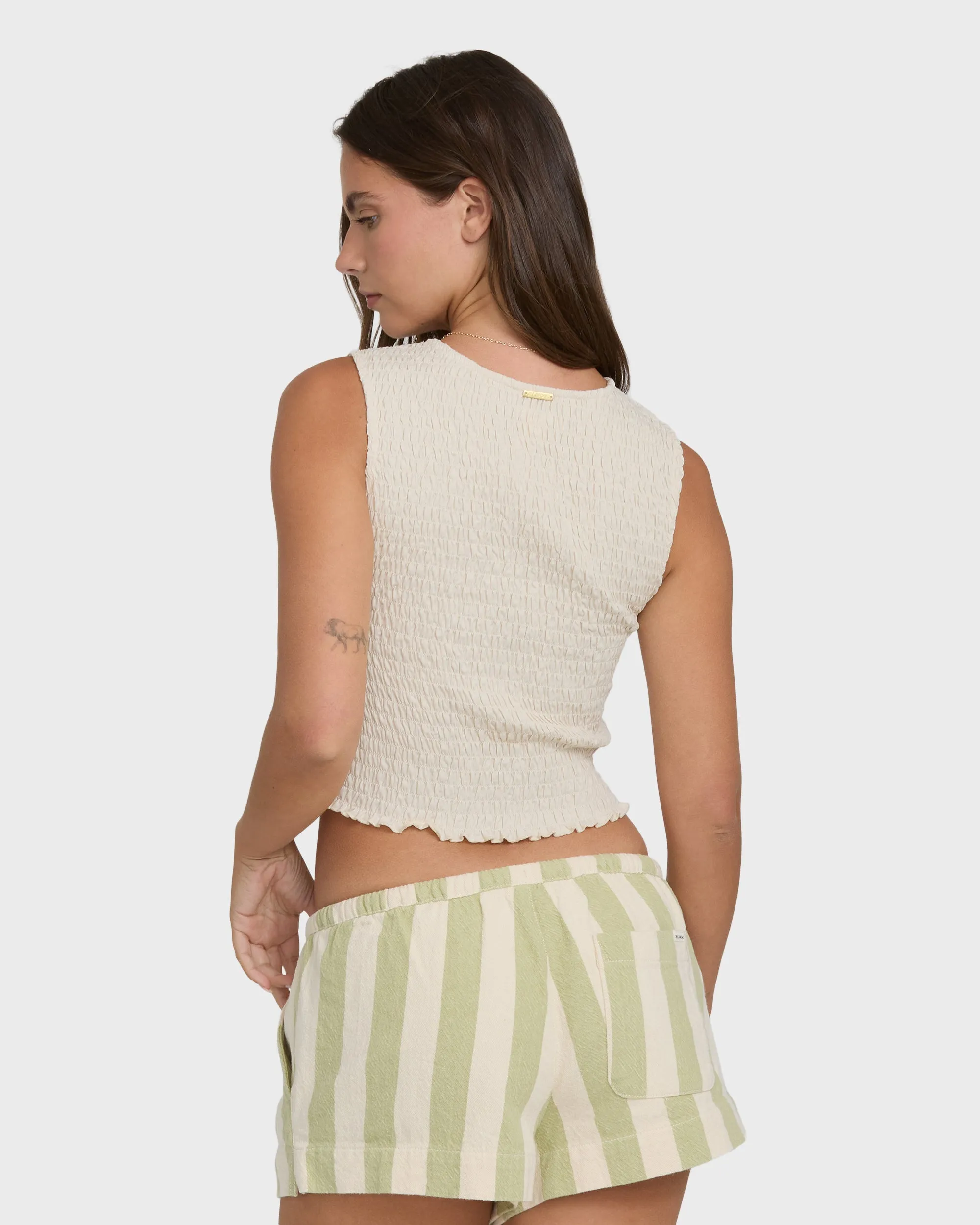 Billabong Women's Club Beach Tank Top - White Cap sold by Sun Diego Boardshops product image thumbnail 2